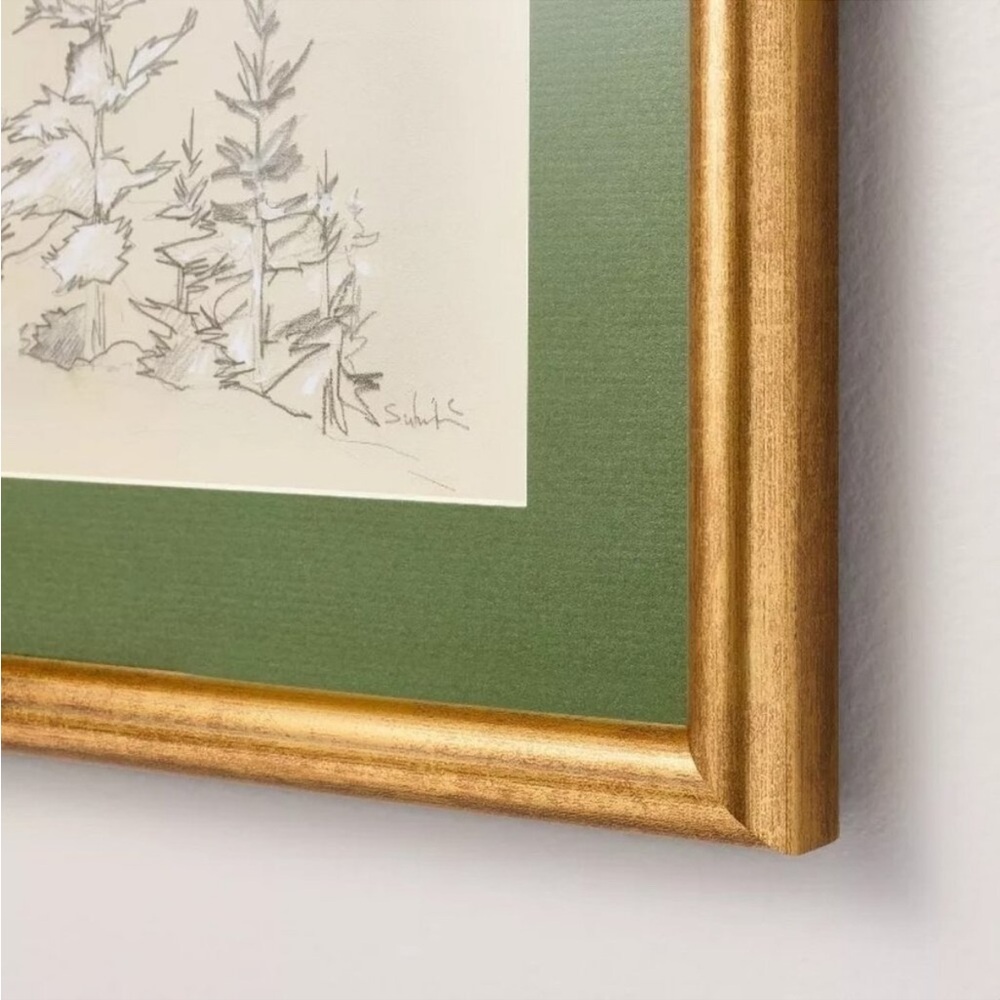 Hearth & Hand Magnolia 10x14 Tree Sketch Framed Christmas Wall Art - Tar… - Picture 3 of 4